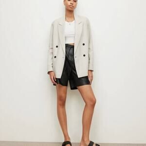 AllSaints Sammie Linen Blend Oversized Blazer